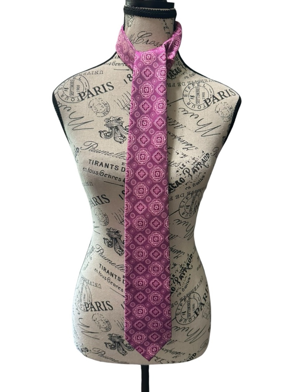 Pierre Cardin Pink Patterned Men's Tie